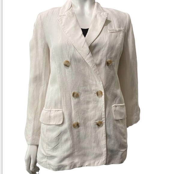 NWOT Babaton Cross Breath Cream Blazer Size 6 - Picture 8 of 16